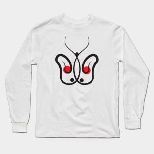 abstract Butterfly Long Sleeve T-Shirt